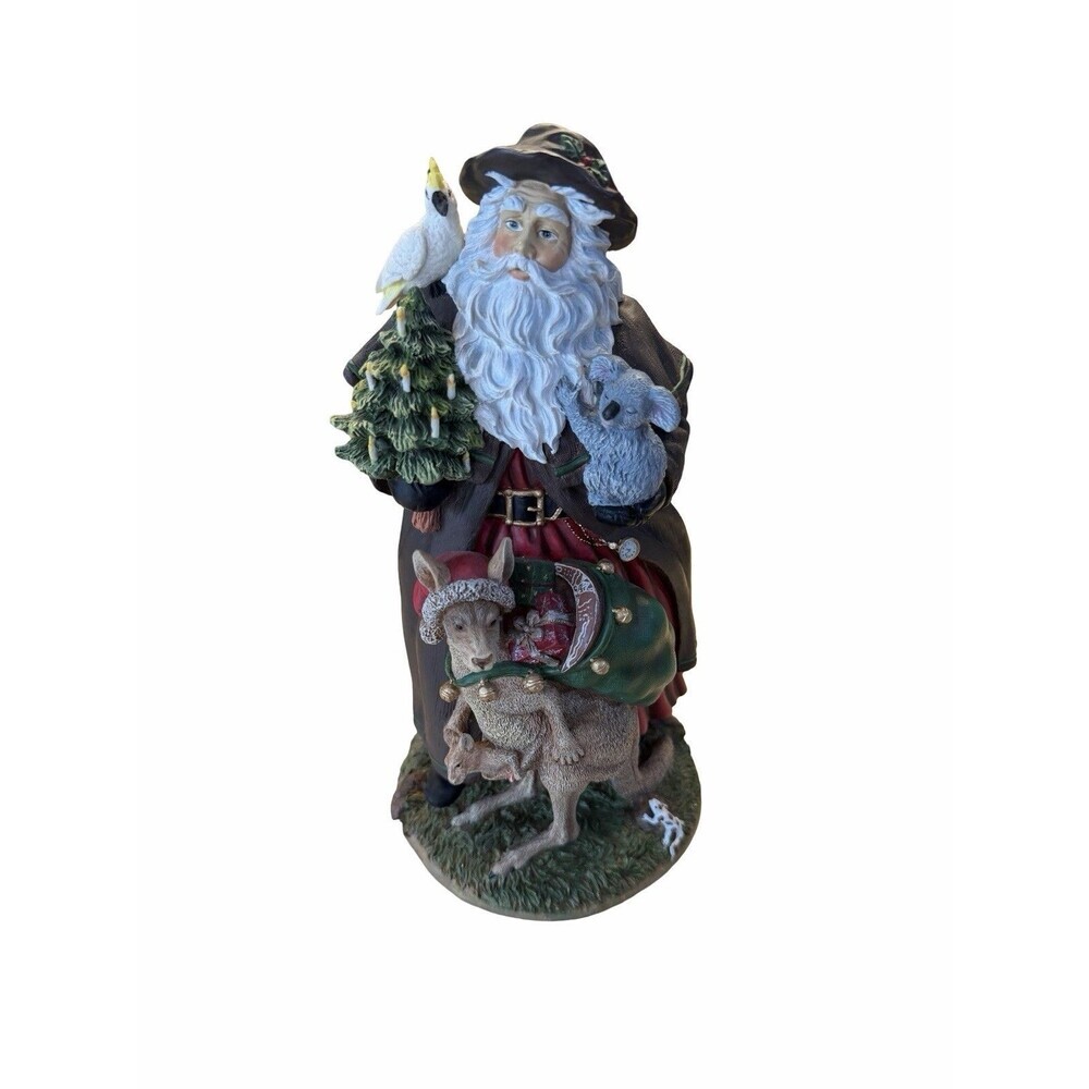 Pipka Memories of Christmas Aussie Santa Figurine #13906 Kangaroo Koala 1996